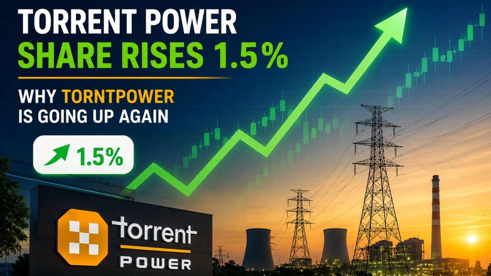Torrent Power share rises 1.5% graph over power plant